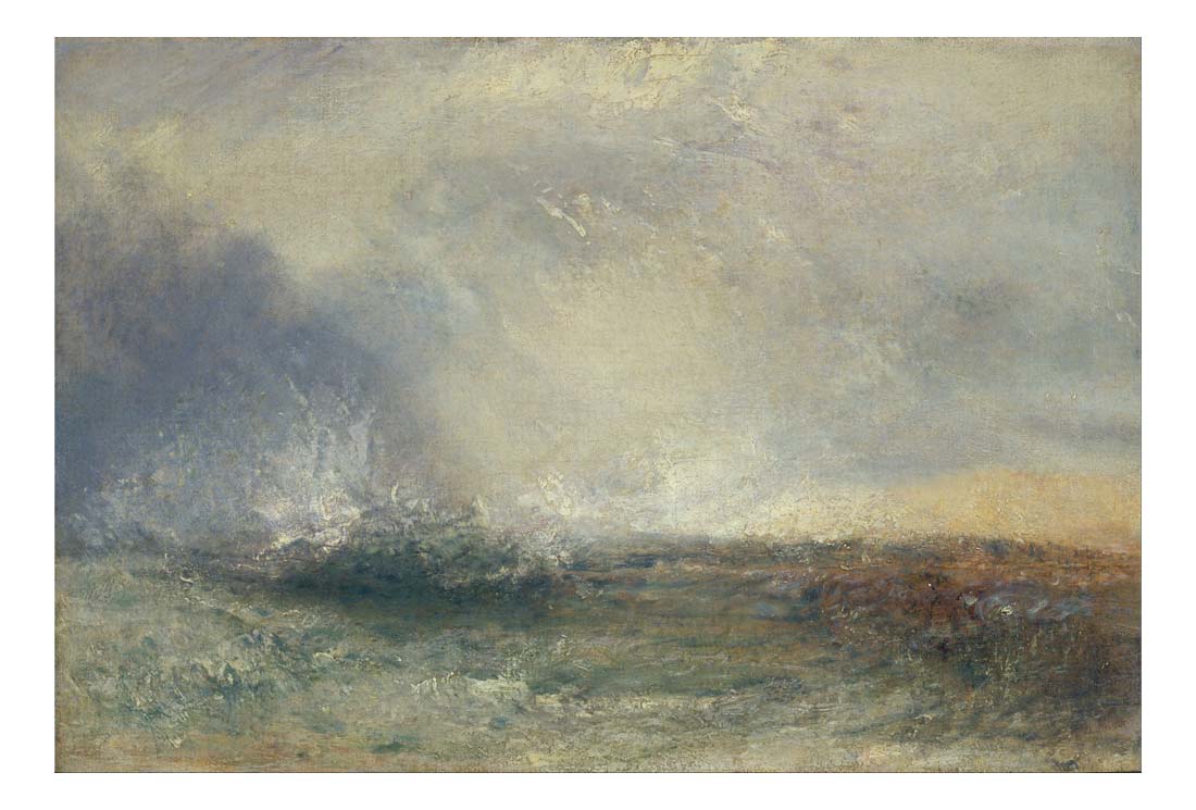 Stormy Sea Breaking on a Shore, 1840-45 by John Mallord William Turner RA