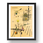 Strings 1924 by Wassily Kandinsky, 17x13" Frame
