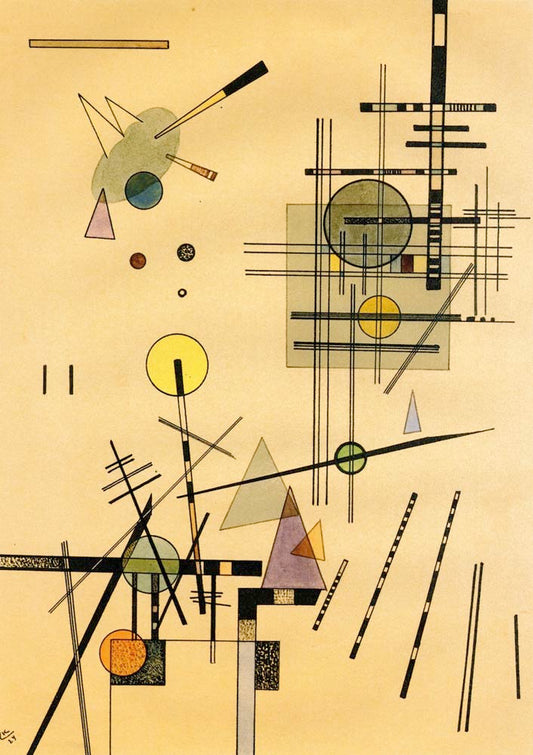 Strings - Wassily Kandinsky -1924 by Wassily Kandinsky, 16x12"(A3) Poster Print