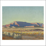 Striped Mesa by Maynard Dixon, Classic American Western Art, 16x12" (A3) Poster Print