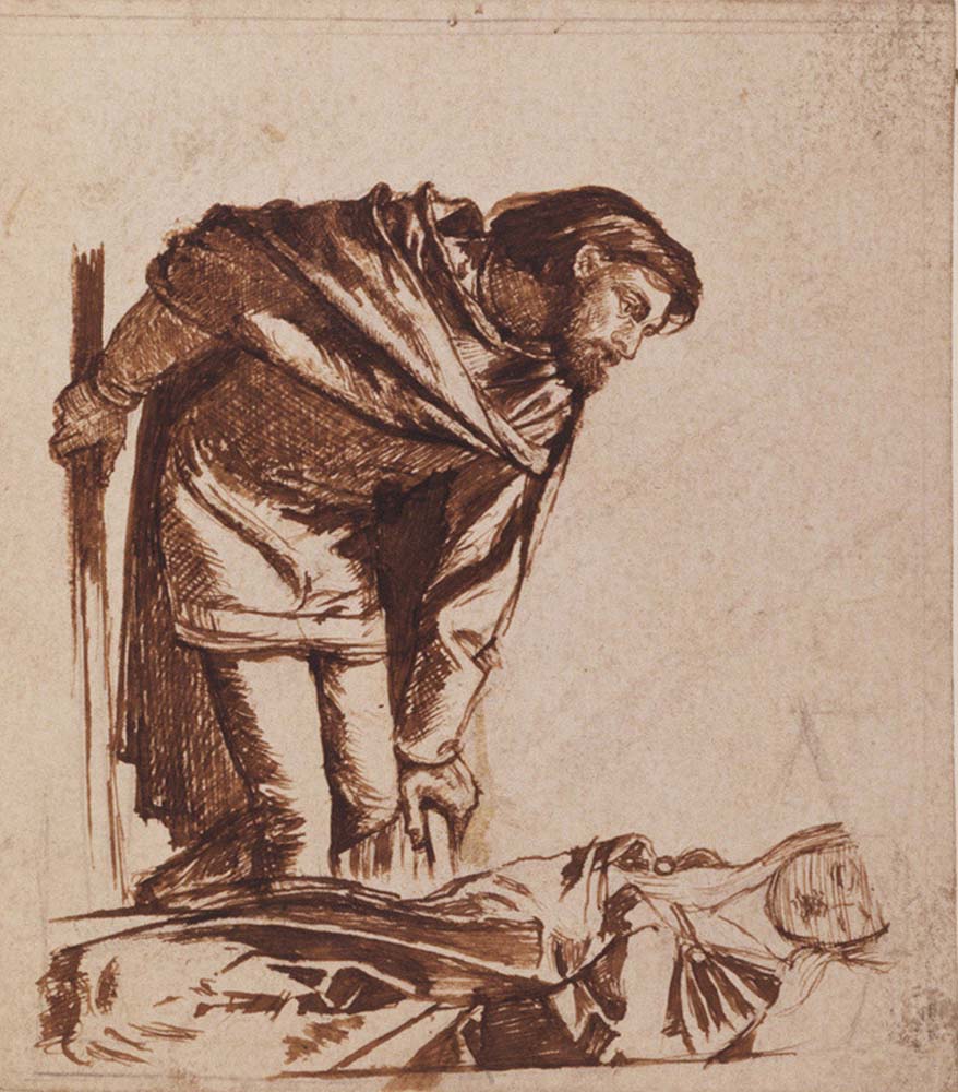  for The Lady of Shalott, 1856-57 by Dante Gabriel Rossetti, English Pre-Raphaelite Painter,12x8"(A4) Poster Print