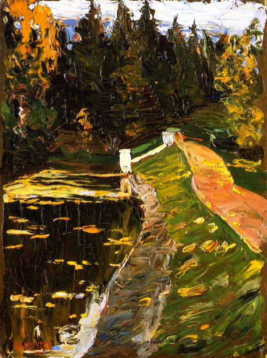 Study for 'Sluice' - Wassily Kandinsky -1901 by Wassily Kandinsky, 16x12"(A3) Poster Print