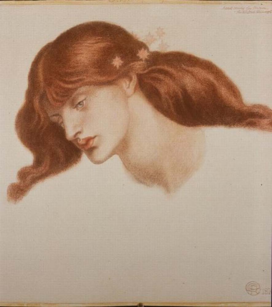  for 'The Blessed Damozel', 1876 by Dante Gabriel Rossetti, English Pre-Raphaelite Painter,16x12"(A3) Poster Print
