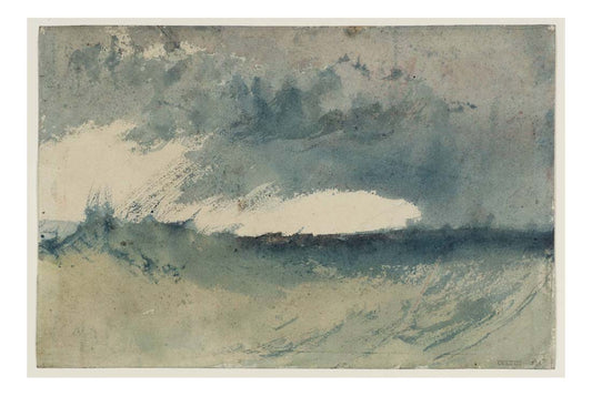 Study of Sea, 1820-30 by John Mallord William Turner RA, 12x8"(A4) Poster