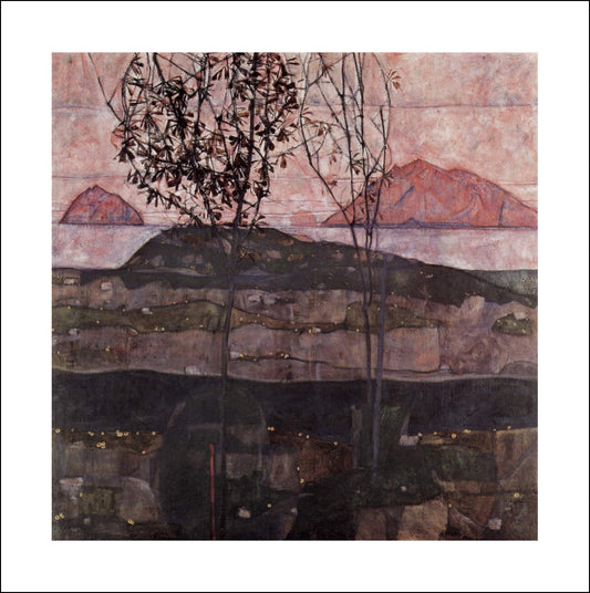 Sundown by Egon Schiele, 12x8" (A4) Poster Print