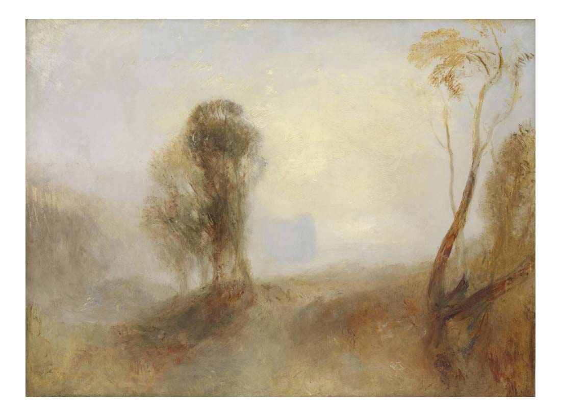Sunrise, a Castle on a Bay, 'Solitude', 1840-45 by John Mallord William Turner RA, 12x8"(A4) Poster