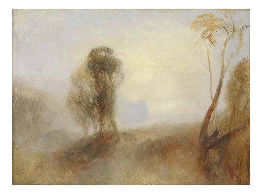 Sunrise, a Castle on a Bay, 'Solitude', 1840-45 by John Mallord William Turner RA, 12x8"(A4) Poster