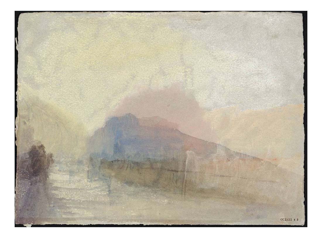 Sunrise in Mist, Italian Lake Scene, 1834 by John Mallord William Turner RA