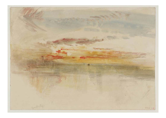 Sunset at Ambleteuse, 1845 by John Mallord William Turner RA