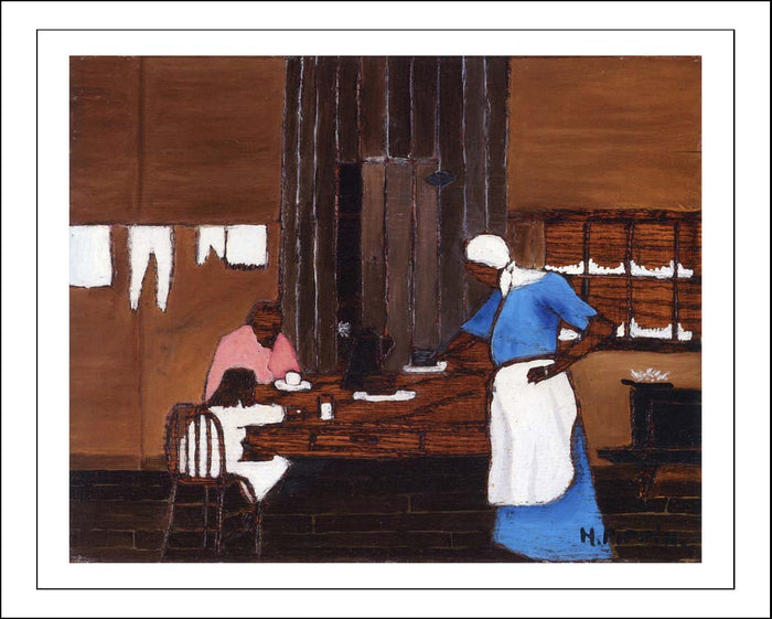 Supper Time (1940) by Horace Pippin, Classic African American artwork, 16x12