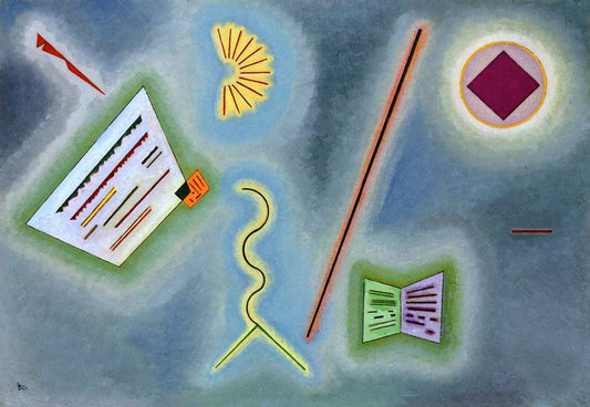 Surfaces and Lines - Wassily Kandinsky -1930 by Wassily Kandinsky, 16x12"(A3) Poster Print
