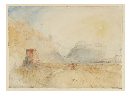 Swiss Fortress, 1830s by John Mallord William Turner RA, 12x8"(A4) Poster