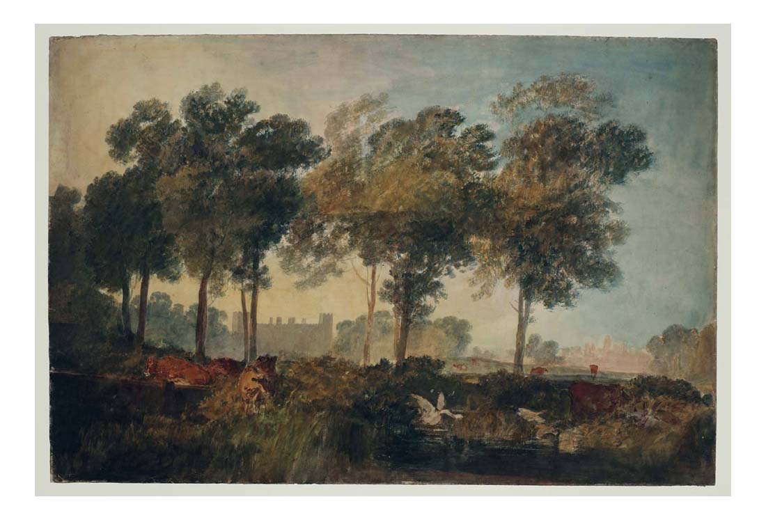 Syon House and Kew Palace from near Isleworth ('The Swan's Nest'), 1805 by John Mallord William Turner RA, 12x8"(A4) Poster
