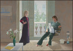 Mr. and Mrs. Clark and Percy by David Hockney, vintage art, modern poster print