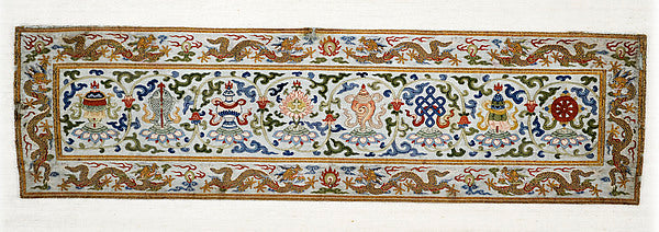 Sutra Cover with Eight Buddhist Treasures 18th cent,16x12"(A3)Poster