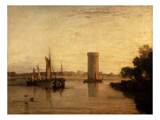 Tabley, Cheshire, the Seat of Sir J.F. Leicester, Bart., Calm Morning, 1809 by John Mallord William Turner RA