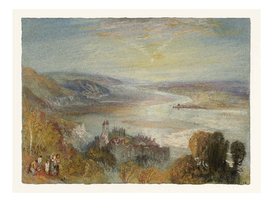 Tancarville, with the Town of Quillebeuf in the Distance ('Back View'), 1832 by John Mallord William Turner RA