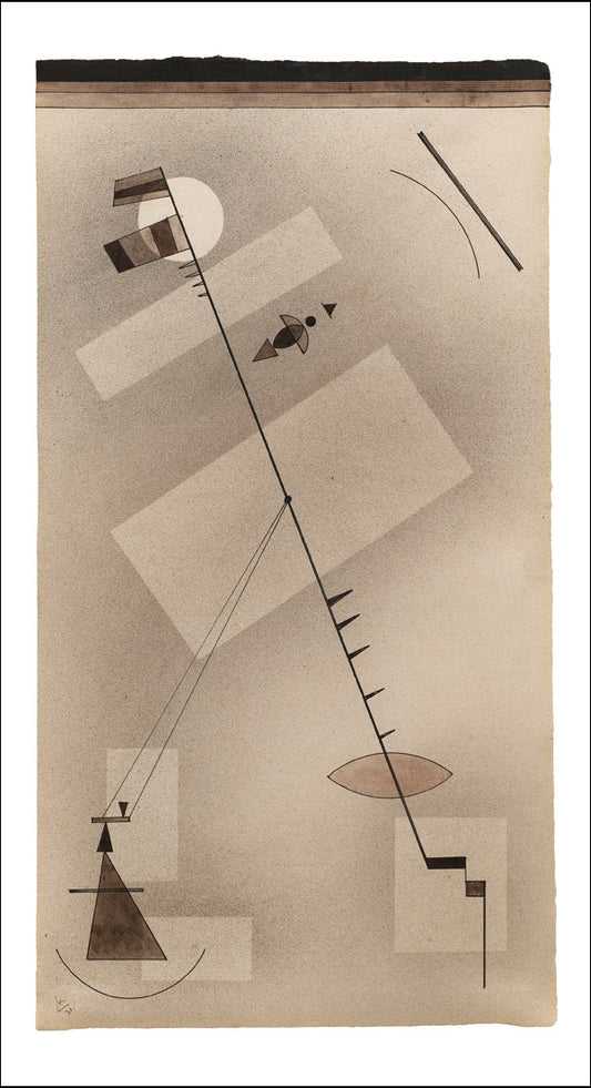 Taut Line, 1931 by Wassily Kandinsky, 12x8"(A4) Poster Print