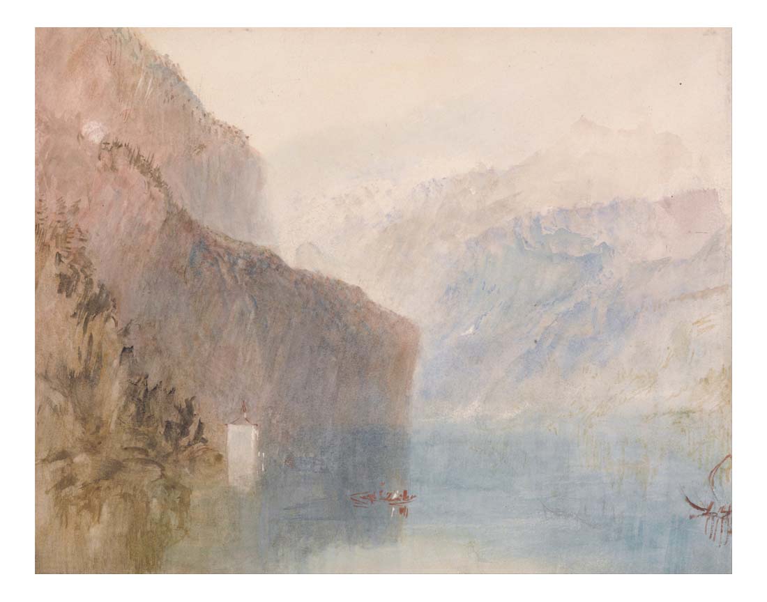 Tell's Chapel, Lake Lucerne, 1841 by John Mallord William Turner RA, 12x8"(A4) Poster