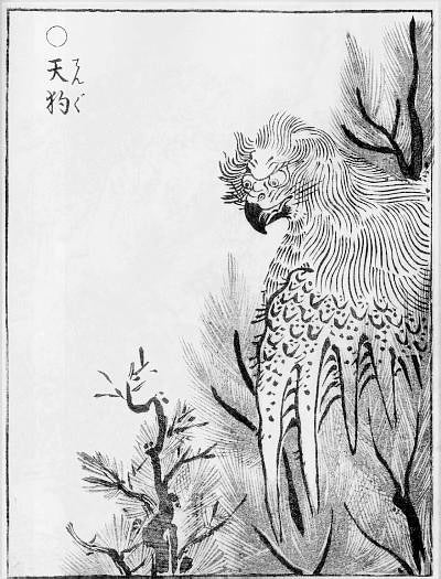 Tengu, historic, vintage ukiyo-e Japan artwork,12x8"(A4) Poster Print