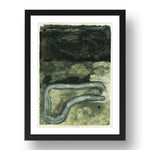 Terry Winters: Schema, modernist artwork, A3 Size Reproduction Poster Print in 17x13" Black Frame