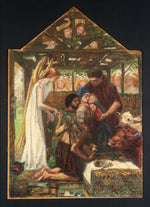 The Adoration, 1858-64 by Dante Gabriel Rossetti, pre-Raphaelite artist, 16x12" (A3) Poster