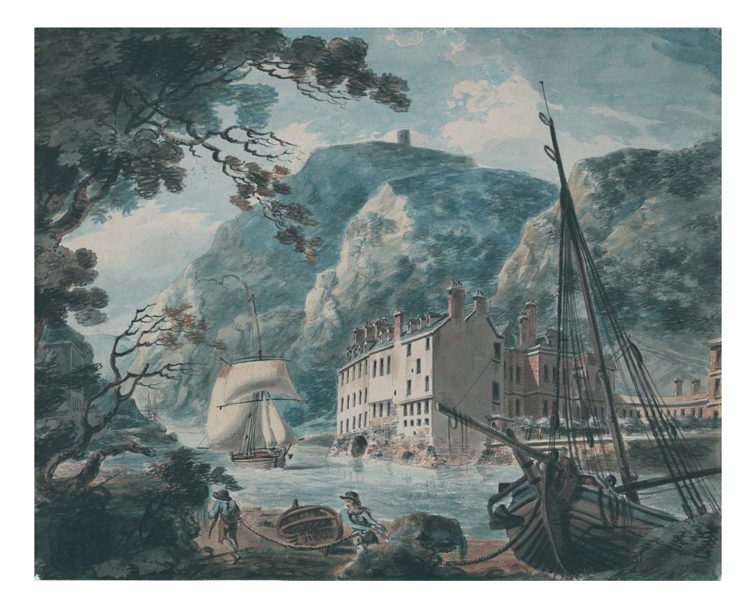 The Avon Gorge at Bristol, with the Old Hot Wells House by John Mallord William Turner RA
