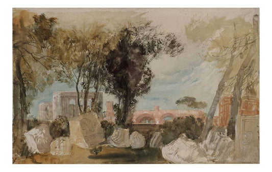 The Basilica of Constantine from the Farnese Gardens on the Palatine Hill, Rome, 1819 by John Mallord William Turner RA
