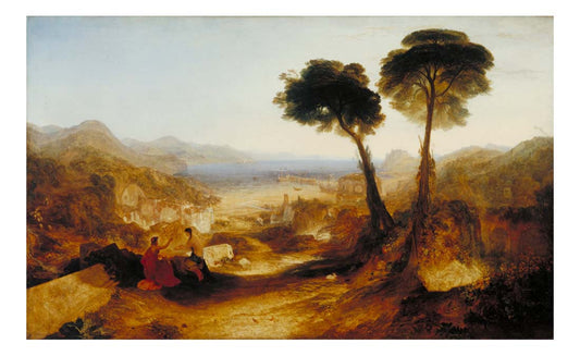 The Bay of Baiae, with Apollo and the Sibyl by John Mallord William Turner RA, 12x8"(A4) Poster