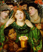 The Beloved, 1865 by Dante Gabriel Rossetti, pre-Raphaelite artist, 16x12" (A3) Poster