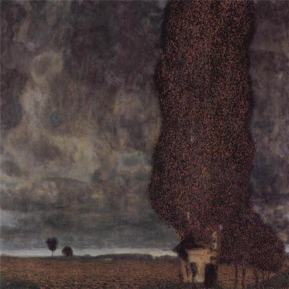 The Big Poplar II - Gustav Klimt - 1902-1903, A4 Poster Print