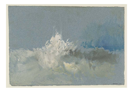 The Breaking Wave, 1832 by John Mallord William Turner RA, 12x8"(A4) Poster
