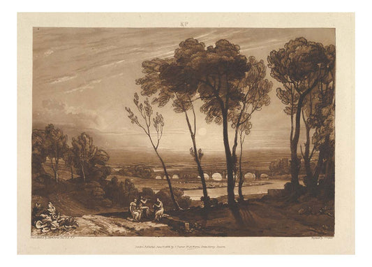 The Bridge in Middle Distance, 1808 by John Mallord William Turner RA