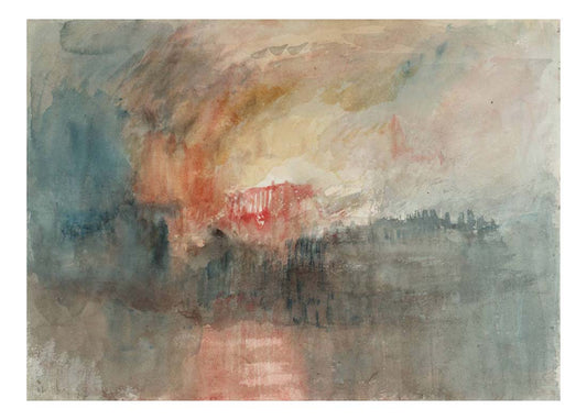 The Burning of the Houses of Parliament, 1834 01 by John Mallord William Turner RA