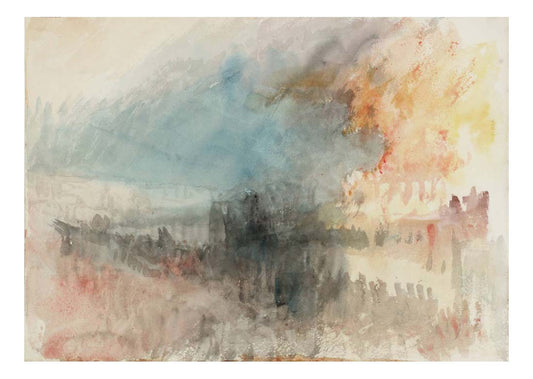 The Burning of the Houses of Parliament, Colour Study, 1834 02 by John Mallord William Turner RA