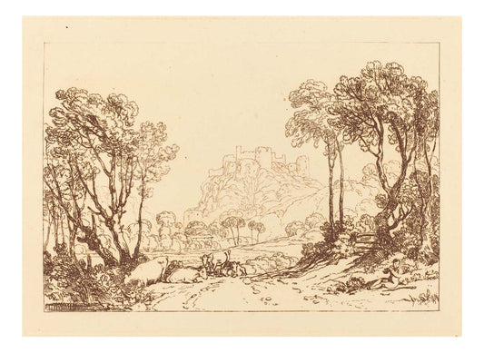 The Castle Above the Meadows, 1808 by John Mallord William Turner RA