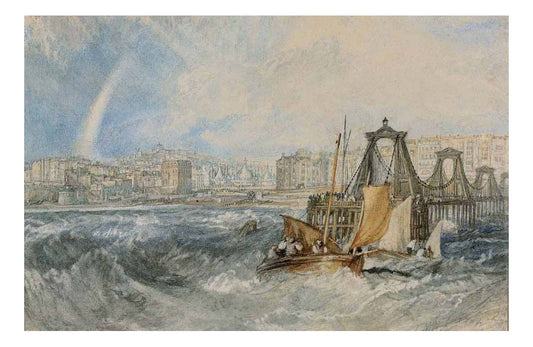 The Chain Pier, Brighton by John Mallord William Turner RA, 12x8"(A4) Poster