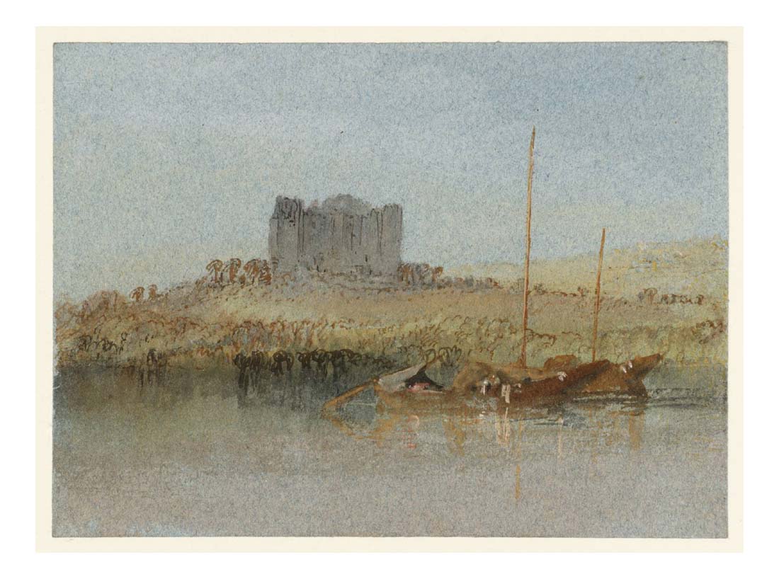 The Chateau de la Madeleine, Varades, 1826-28 by John Mallord William Turner RA, 12x8"(A4) Poster