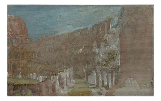The Colosseum, Rome, by Moonlight, 1819 by John Mallord William Turner RA, 12x8"(A4) Poster