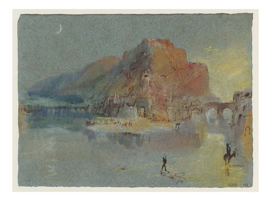 The Confluence at Namur, Moonlight, 1839 by John Mallord William Turner RA, 12x8"(A4) Poster