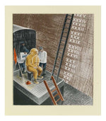 The Diver by Eric Ravilious, 17x13" Frame