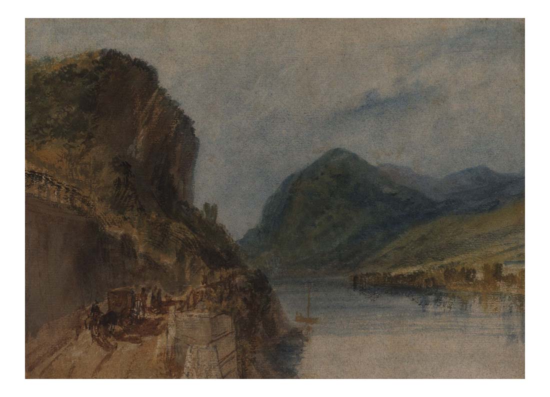 The Drachenfels, 1817 by John Mallord William Turner RA, 12x8"(A4) Poster