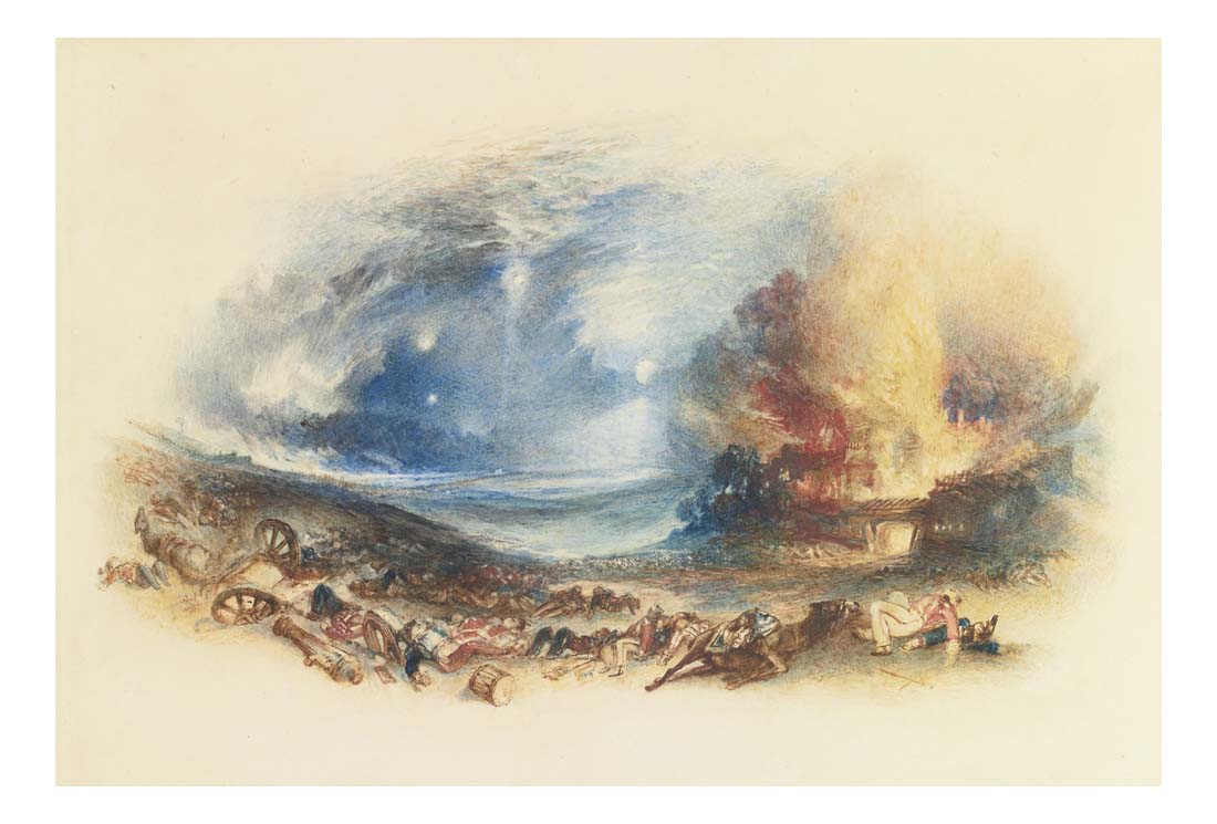 The Field of Waterloo Seen from Hougoumont by John Mallord William Turner RA
