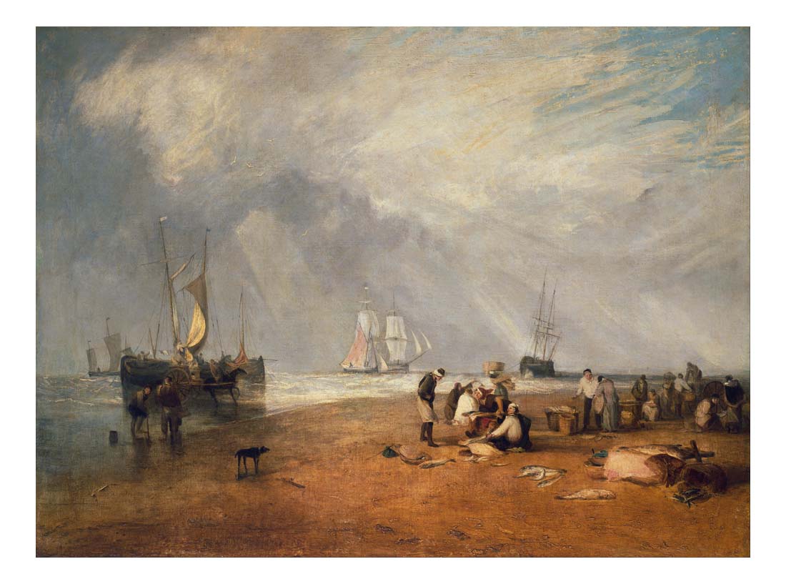 The Fish Market at Hastings Beach, 1810 by John Mallord William Turner RA