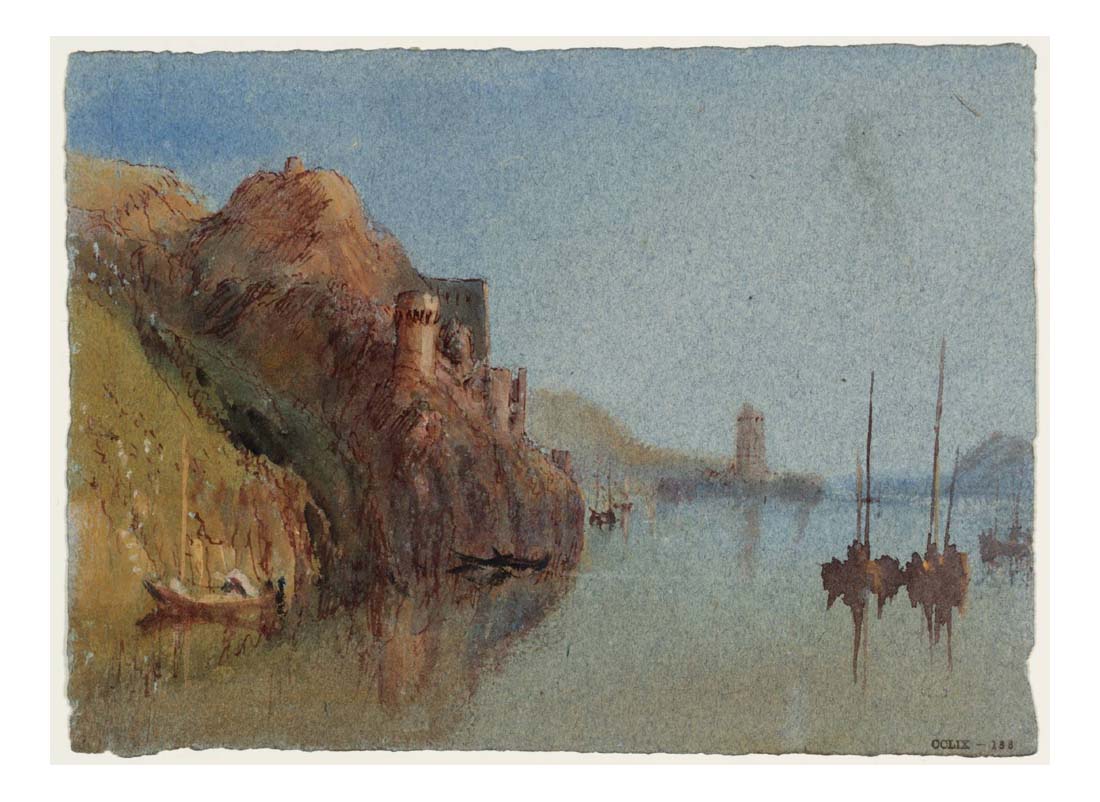 The Folies-Siffait, with Oudon beyond, from the West, 1826-28 by John Mallord William Turner RA