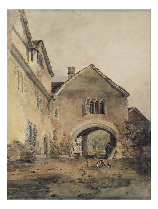 The Gateway of Allington Castle, Kent, with Chickens, 1798-99 by John Mallord William Turner RA, 12x8"(A4) Poster
