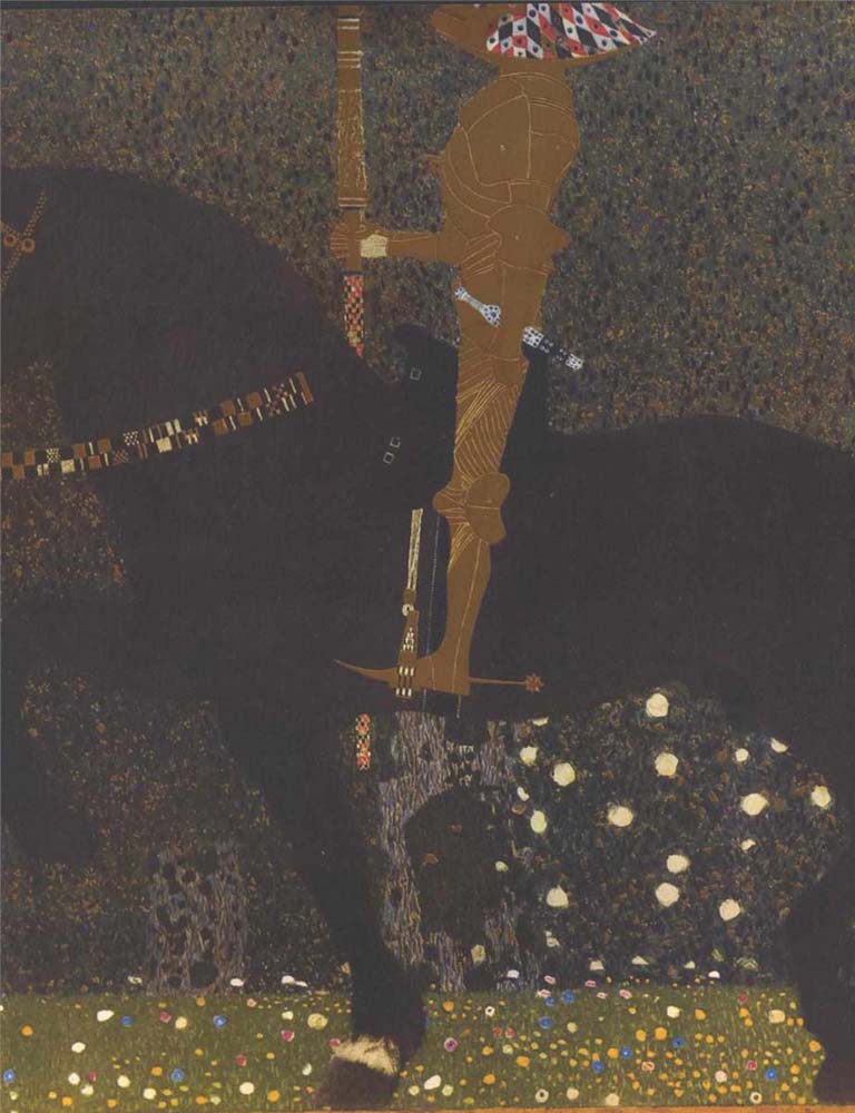 The Golden Knight - Gustav Klimt - 1903, A4 Poster Print