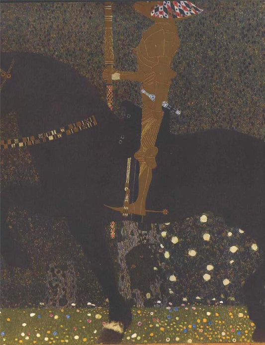 The Golden Knight - Gustav Klimt - 1903, A4 Poster Print