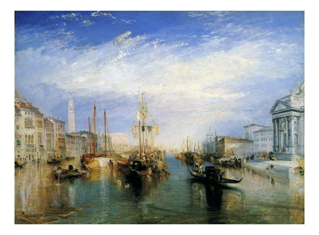The Grand Canal, Venice by John Mallord William Turner RA, 12x8"(A4) Poster