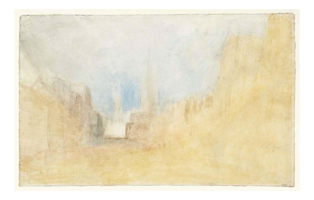 The High Street, Oxford, 1820-25 by John Mallord William Turner RA